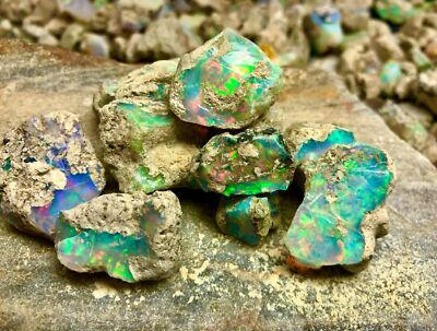 Rough Ethiopian Opal Gemstones – Direct from Source Natural, untreated Ethiopian opals in rough form, available for direct sourcing and export through Afra Sourcing